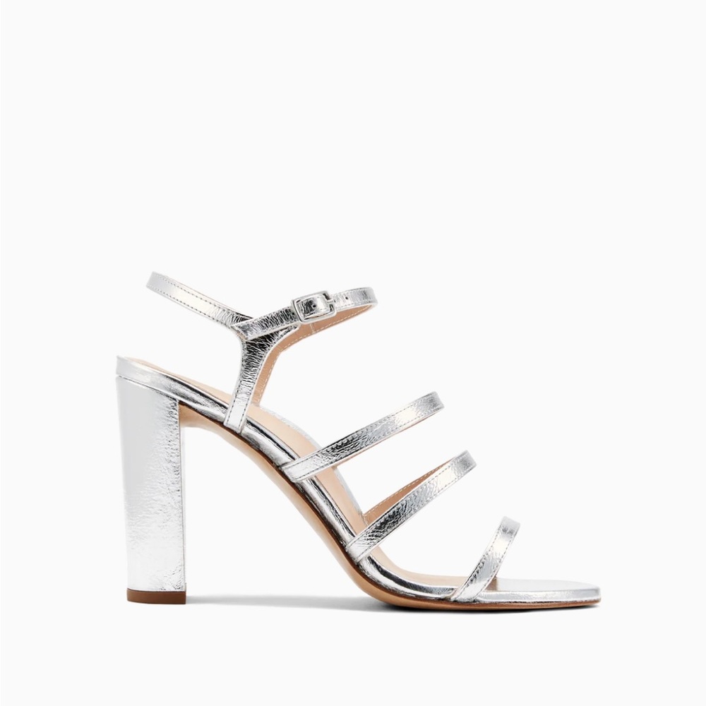 INEZ Silver Sandals